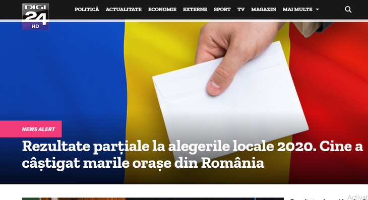 Captură Digi24.ro