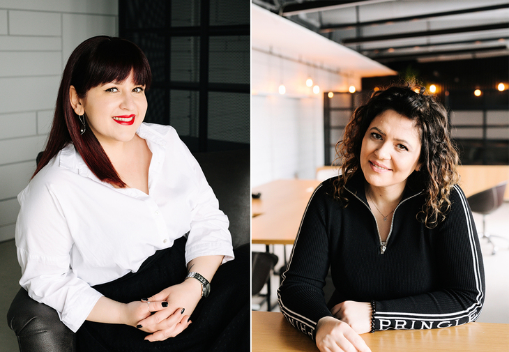 Roxana Dibă (Managing Director) şi Cristina Butunoi (Deputy Managing Director)