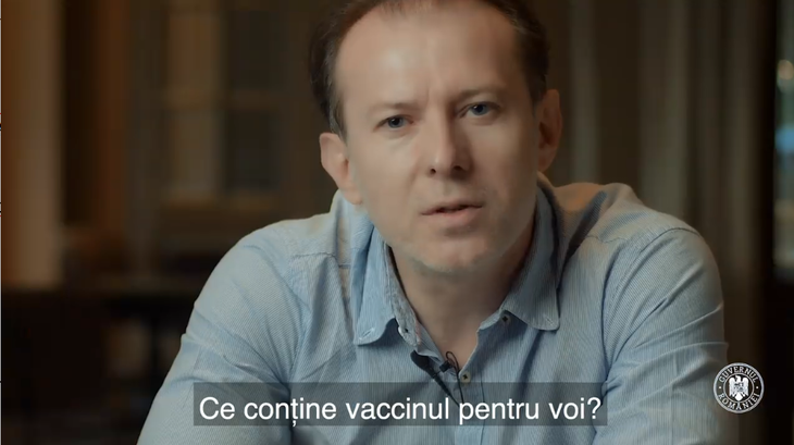 Premierul Florin Cîţu apare într-un spot publicat doar pe contul lui de Facebook. Acest spot nu a fost produs cu susţinerea Unicef