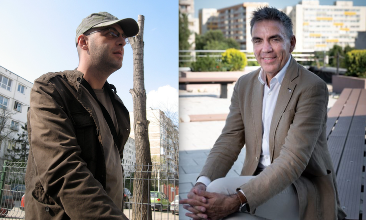 Patrick Andre de Hillerin şi Dragoş Anastasiu. Colaj Paginademedia.ro