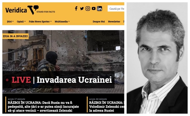Marian Voicu, publisher Veridica.ro, a decis sa renunţe la reclamele prin terţi. Sursa foto: captura, Facebook/Marian Voicu