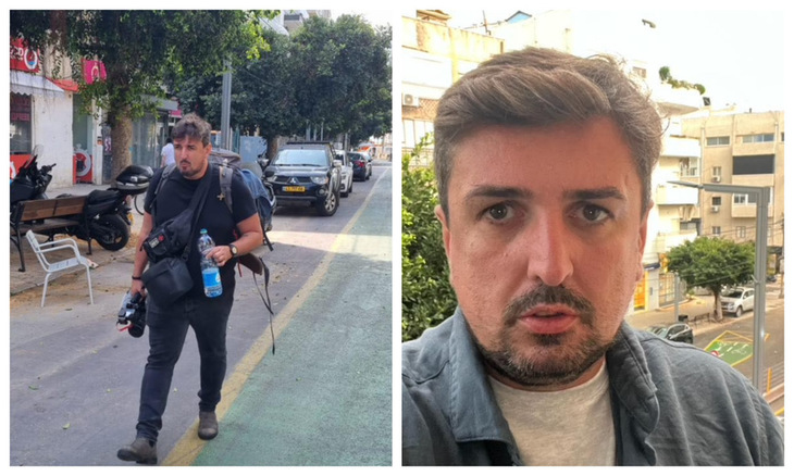 Mircea Barbu este jurnalist de război şi lucrează pe cont prorpiu din Israel acum / colaj: Paginademedia.ro cu fotografii din arhiva personală