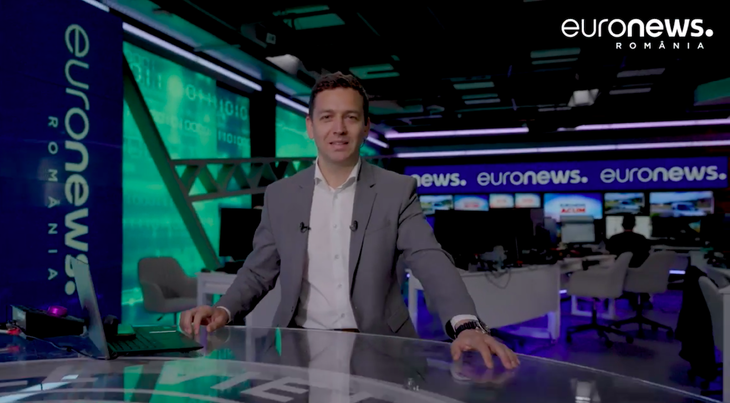 Vitalie Cojocari în platoul Euronews