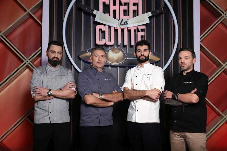 Chef Orlando Zaharia, Chef Alexandru Sautner, Chef Richard Abou Zaki, Chef Ştefan Popescu /foto: Antena 1