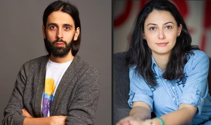 Vlad Stoicescu (jurnalist şi preşedintele juriului) şi Alexandra Cantor (directoare executivă a Fundaţiei Friends for Friends)