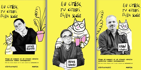 Campanie în Librăriile Cărtureşti: sprijiniţi autorii români! Scriitorul şi jurnalistul Petre Barbu, în imaginile campaniei