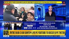 GĂSELNIŢĂ. Realitatea Plus şi-a suspendat emisia, dar numai pe TV. Pe YouTube, programul a continuat ca de obicei