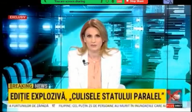 Realitatea Plus, amendată din nou pentru că refuză să pună în aplicare suspendarea emisiei pentru 10 minute