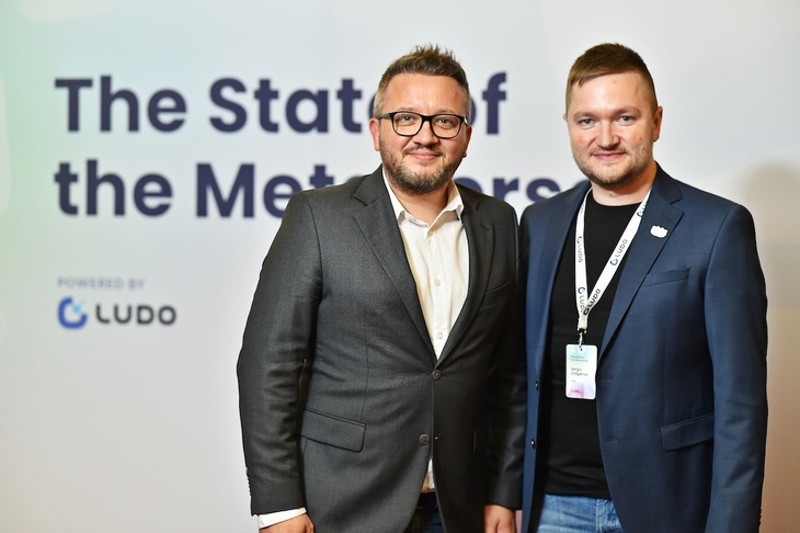 Florin Grozea, CEO MOCAPP, alături de Sergiu Drăgănuş, DAO Spark, Ludo.com. Sursa foto: MOCAPP