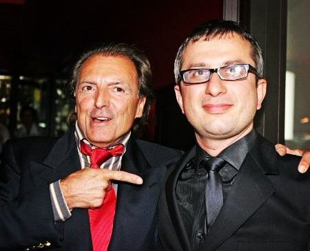 Andrei Boncea şi Armand Assante (actorul din rolul principal în filmul The Wanderers). Sursa foto: RevistaTango.ro