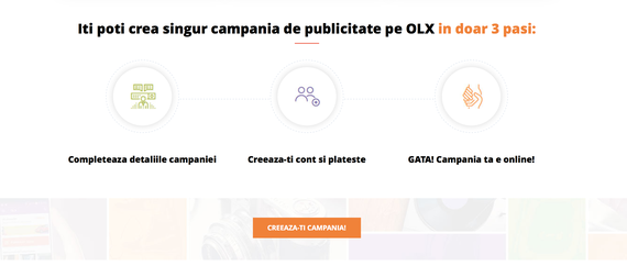 (P) OLX, serviciu pentru antreprenorii care vor să îşi promoveze afacerea. Îşi pot gestiona singuri propriile campanii de publicitate
