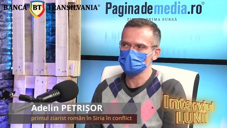 VIDEO. Interviul lunii, nou proiect din noul studio Paginademedia. Adelin Petrişor: "Oamenii care poartă arme se uită urât la oamenii care poartă camere"