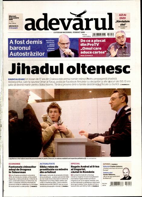 PRESA DE AZI. Adevărul: "Jihadul oltenesc"