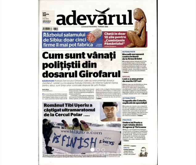 PRESA DE AZI. Adevărul: „Cum sunt vânaţi poliţiştii din dosarul Girofarul”