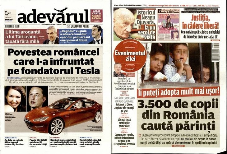 PRESA DE AZI. Adevărul: „Povestea româncei care l-a înfruntat pe fondatorul Tesla”