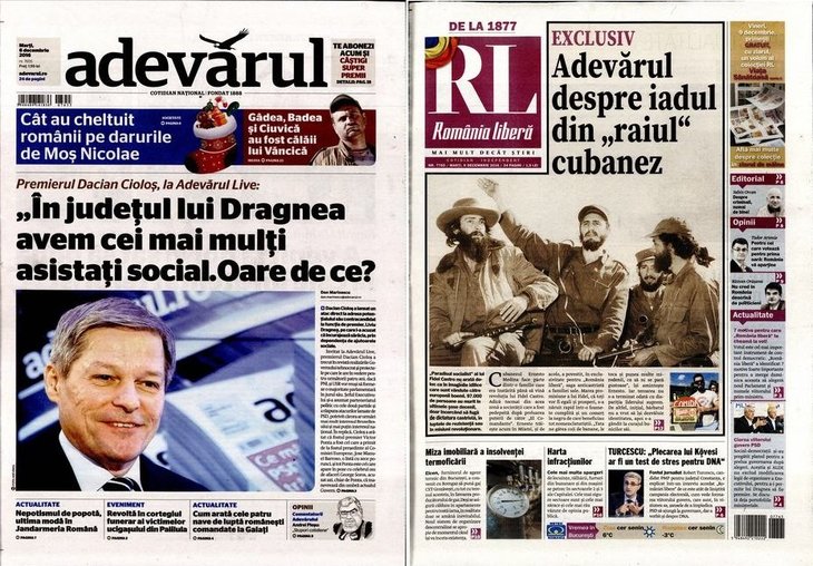 PRESA DE AZI. Cioloş în Adevărul: În judeţul lui Dragnea avem cei mai mulţi asistaţi social. Oare de ce?