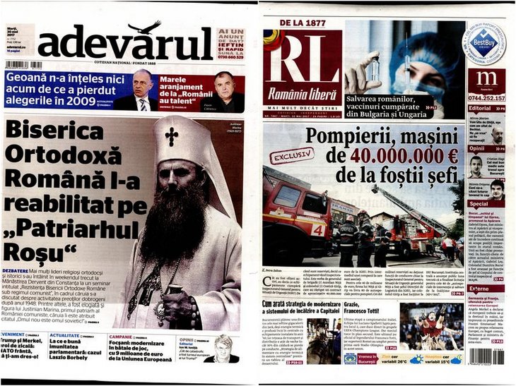 PRESA DE AZI. Adevărul: BOR l-a reabilitat pe „Patriarhul Roşu”, cunoscut pentru citatul: „Omul nou este omul sovietic”