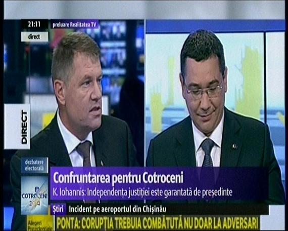 Burtierele dezbaterii. Digi 24 a scos sigla Realitatea TV de pe post. Realitatea, burtiere suplimentare publicitare. Romania TV, un sondaj "în timp real"