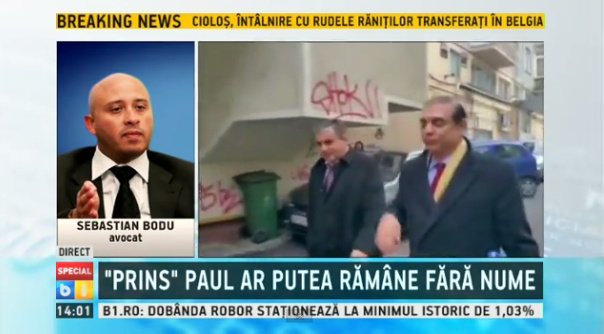 BURTIERA LA MINUT. B1 şi Digi 24, titlurile zilei. B1: „«Prins» Paul ar putea rămâne fără nume”. Digi24 „Bulevardul «Erorilor»”