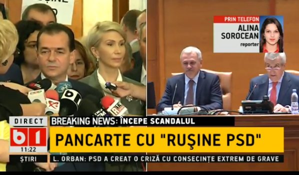 BURTERIA LA MINUT. Moţiunea contra guvernului Grindeanu, singurul subiect la televiziunile de ştiri