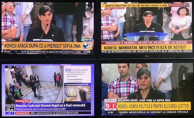 FOTO. Anunţul Codruţei Kovesi, pe TV. La România TV şi la Antena 3, Kovesi „atacă”