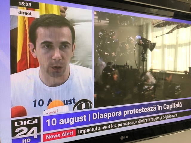 Organizatorii mitingului Diasporei din 10 august, pe larg doar pe Digi 24 şi Realitatea TV