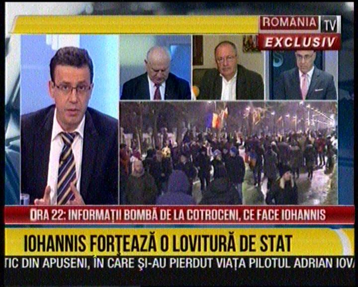 AUDIENŢE. România TV, locul doi după Pro TV în seara protestelor anti-graţiere