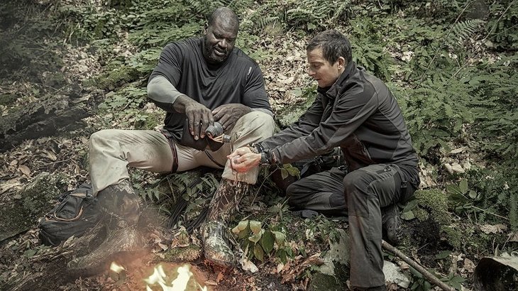 Bear Grylls şi Shaquille O’Neal