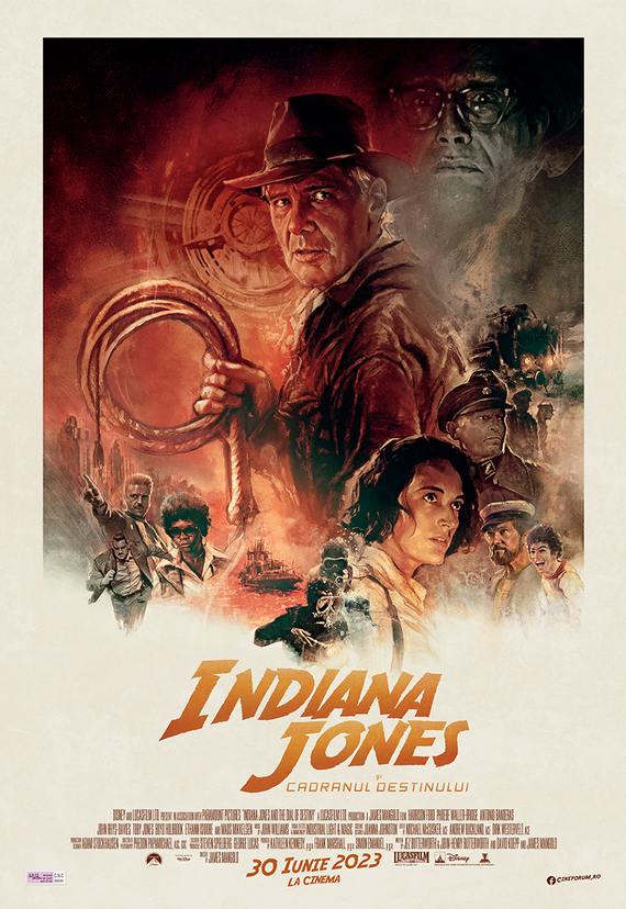 COMUNICAT. “Indiana Jones and the Dial of Destiny/ Indiana Jones şi Cadranul Destinului”, aventura finală a unui erou ce sfidează trecerea timpului 