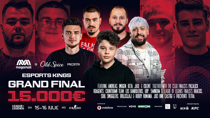 COMUNICAT. 12 echipe din întreaga Românie concurează în turneul final Esports Kings, cel mai mare circuit de esports organizat vreodată în România