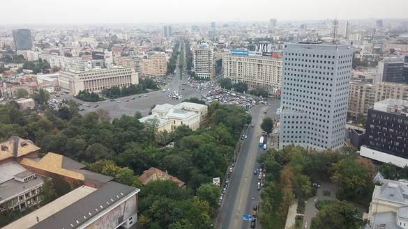 Cum este văzut Bucureștiul din sediul ministerului. Sursa foto:facebook/geo george