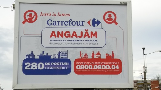 Carrefour angajează 280 de oameni pentru hipermarketul din mall-ul Park Lake