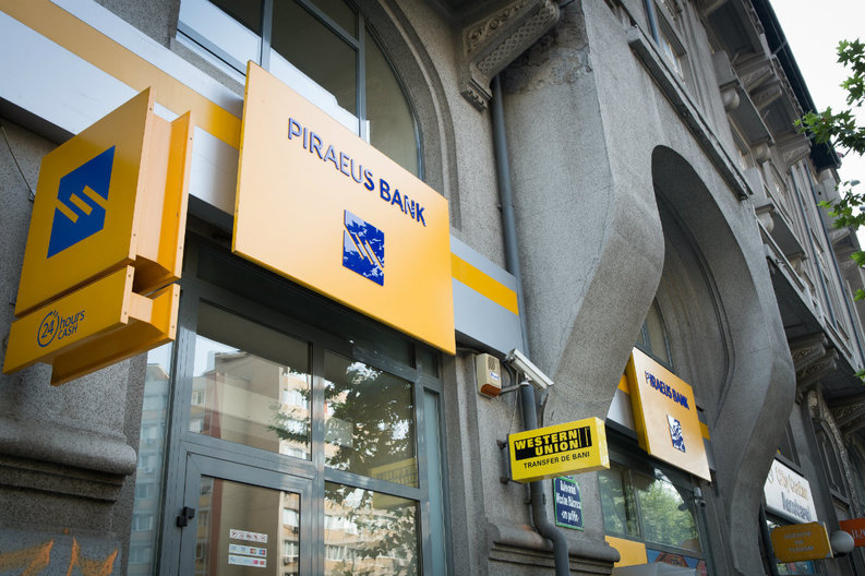 Portofoliul de credite brute al Piraeus Bank în România a scăzut cu 3% în T2 față de T1, la 788 milioane euro