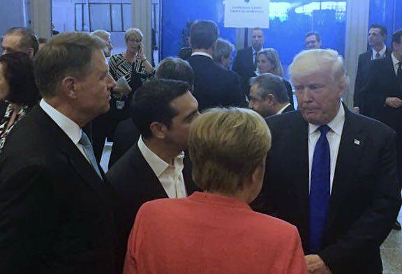 FOTO Întâlnire Klaus Iohannis - Donald Trump