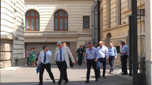 VIDEO&FOTO Exercițiu de apărare împotriva incendiilor la BNR. A fost evacuat tot personalul din sediul central