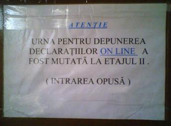 Formularele online se depun la etajul 2, varianta Casa Națională de Pensii Publice