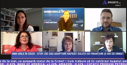 Videoconferința Profit.ro - IMM-urile în criză. În piață sunt mulți bani, fondurile caută startup-uri. Concurenții discută între ei pentru a supraviețui. Pandemia va duce capitalismul autohton la next level: firme mai puternice, dar și zombie