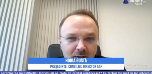 Profit Piața de Capital.forum - Gusta, AAF: Vrem 1 milion de investitori pe piața de capital până la finele anului 2022. Posibila reducere a impozitului la 1%, o inițiativă din care vor câștiga atât statul, cât și investitorii