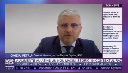 Profit Piața de Capital.forum - Ovidiu Petru, director ASF: În contextul războiului din Ucraina, am constatat o maturizare a bazei de investitori la bursă și un impact mai scăzut. Așteptăm depunerea documentației pentru Contrapartea Centrală
