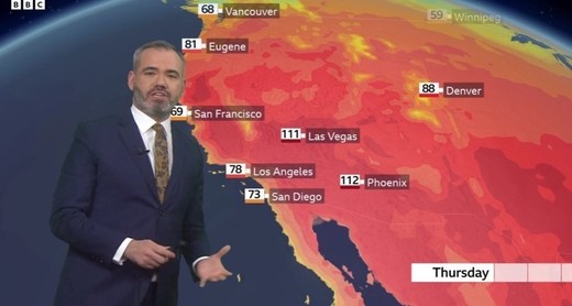 O cupolă de căldură aduce vreme periculoasă în sud-vestul SUA