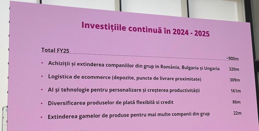 Manea, eMAG: Vom investi 900 milioane de lei, afacerile vor crește cu până la 15%, negociem preluarea unor companii, cumpărăm curierul Sprinter din Ungaria