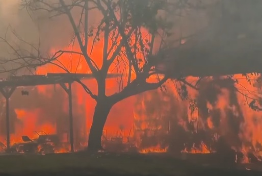 VIDEO Incendiu de vegetație în California, unde temperaturile se apropie de 46 de grade Celsius. Peste 25 de mii de persoane au fost evacuate