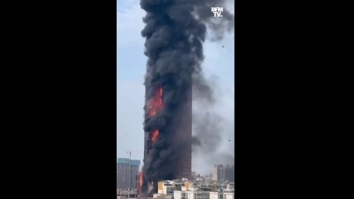 VIDEO Incendiu într-un centru comercial din China: cel puțin 16 morți