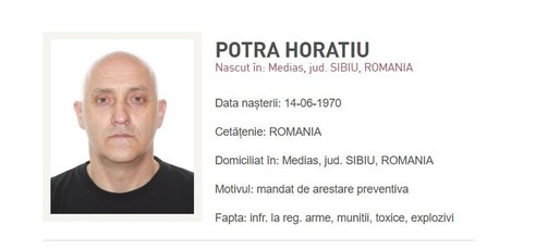 Horațiu Potra, fiul său și încă o rudă, dați în urmărire de Poliția Română