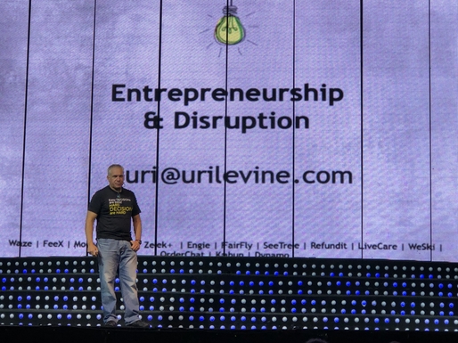 Uri Levine, cofondator Waze, în România: Când lansezi un startup este ca atunci când te îndrăgostești. Dacă ți-e frică de eșec, nu are rost să te mai apuci de afaceri, deja ai eșuat. Când "nu se prinde" un CEO de o problemă