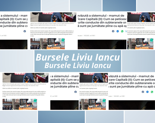 Bursele Liviu Iancu pentru jurnaliști - câștigătorul lunii aprilie