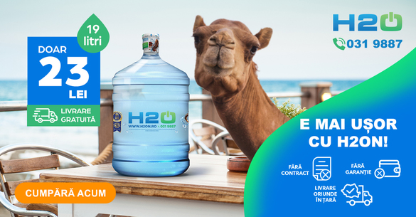 H2On, ofertă completă de hidratare: apă de calitate, dozatoare, pompă pentru bidon apă. Interviu cu Nathaniel Geană