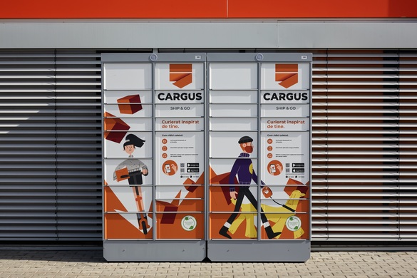 FOTO Cargus lansează propria rețea de lockere și va investi 40 de milioane de euro în extinderea ei