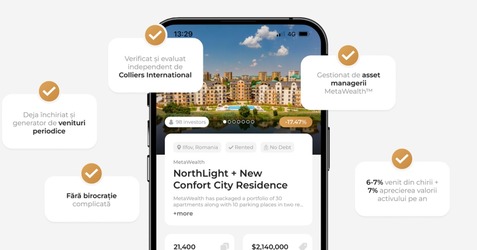 MetaWealth, platforma revoluționară de investiții în fracțiuni din active imobiliare, s-a lansat în România