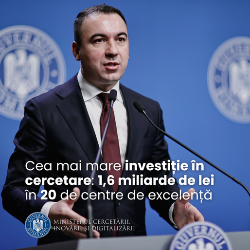Ministerul Cercetării anunță "cea mai mare investiție făcută vreodată în cercetarea românească"